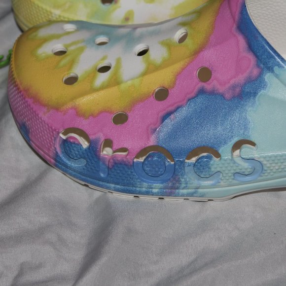 Crocs Men\'s Size 13 Baya Tie Dye Clogs Slip On Shoes Waterproof Sandals main image 4